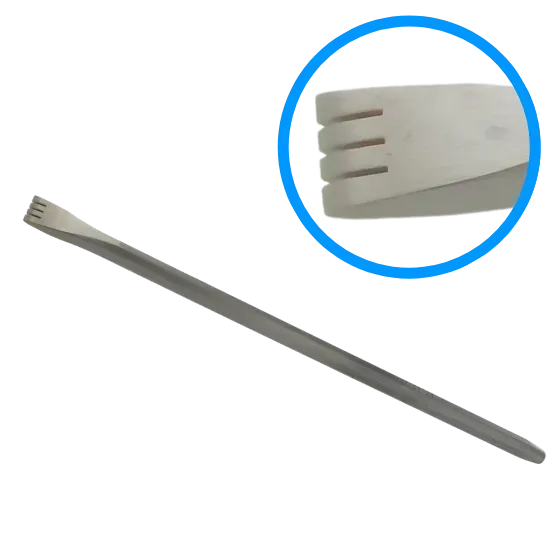 Guillet gradine acier dents plates pierre tendre
