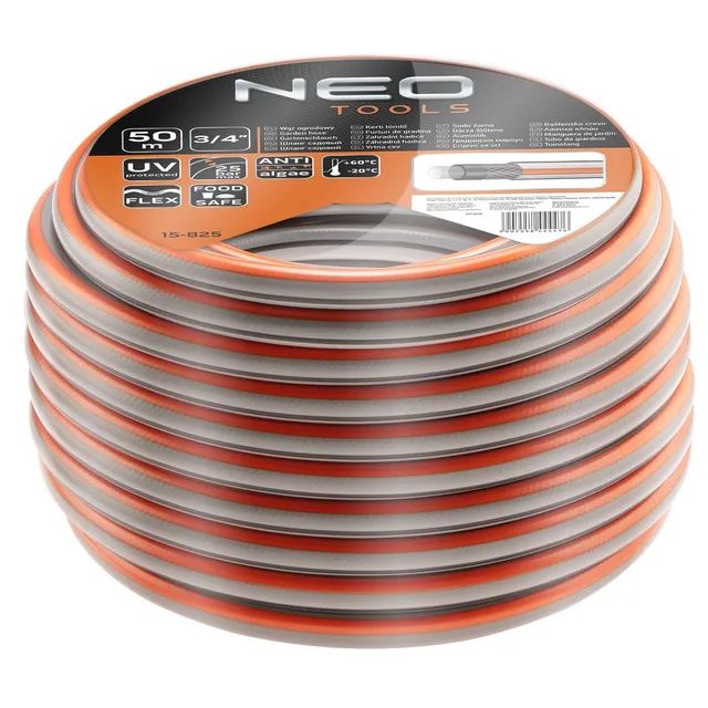 NEO Tools Optima tuyau arrosage 1/2" 4 plis eau potable