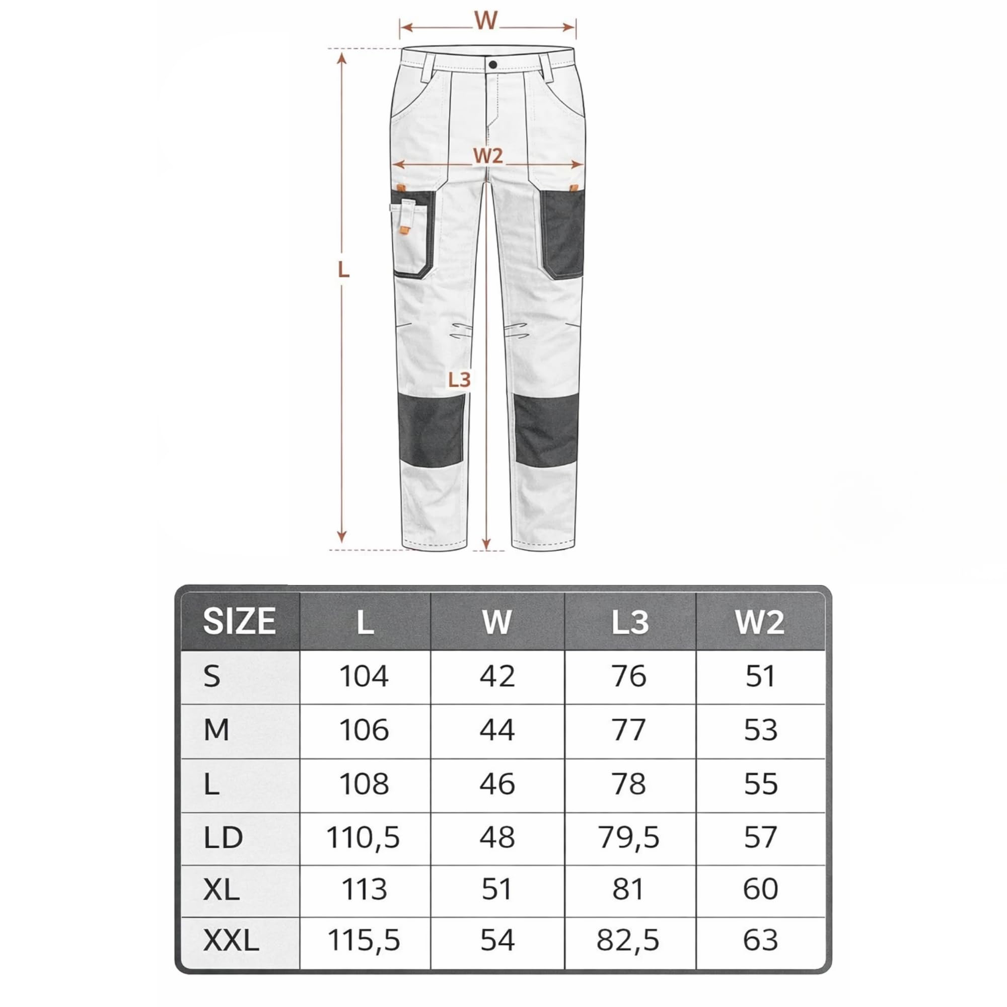 NEO Tools pantalon de travail blanc taille S peintre