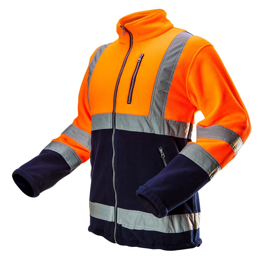 NEO Tools Warn veste polaire homme orange haute visibilité