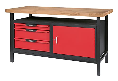 KS Tools 865.0140 établi atelier 1,5 m 1 porte 3 tiroirs