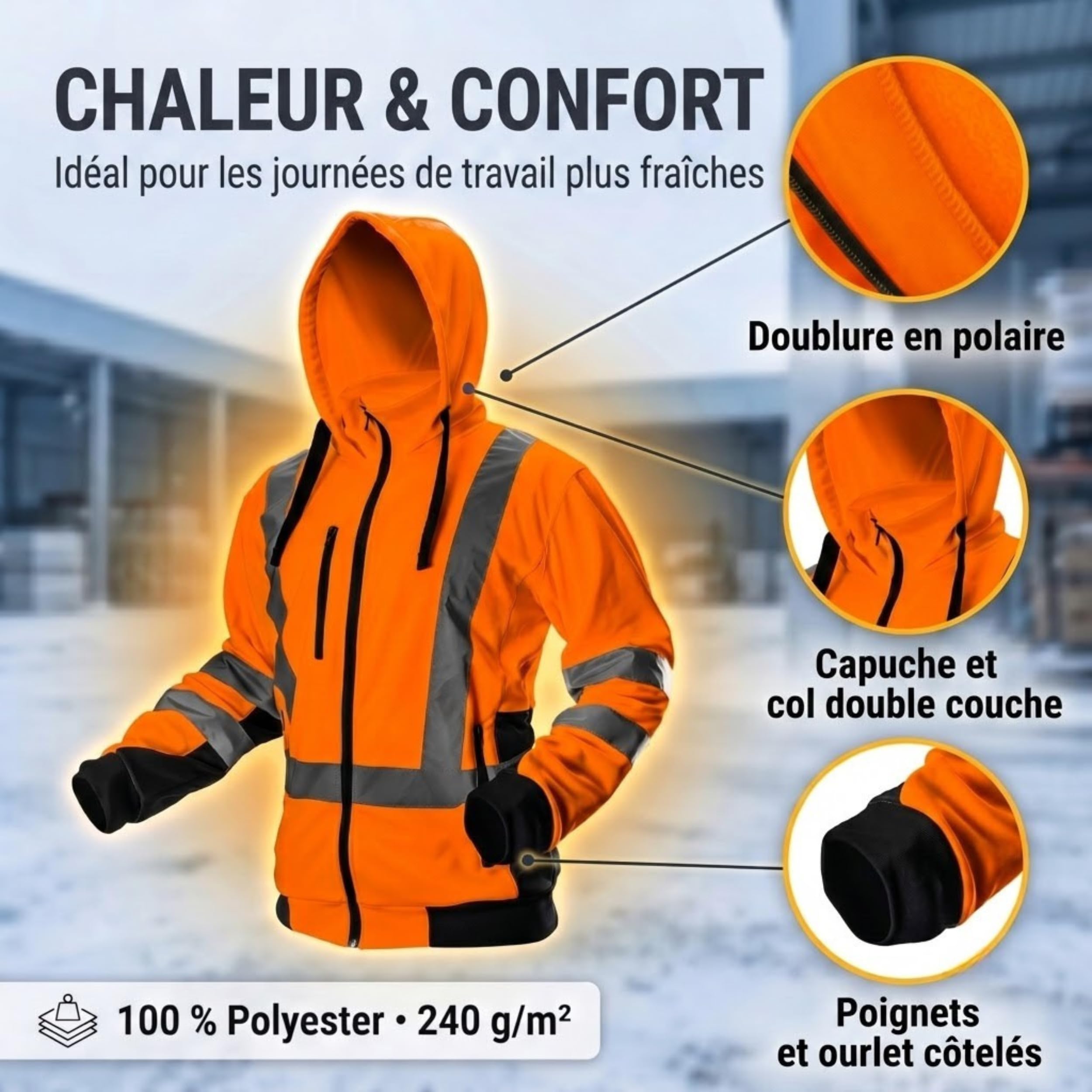 NEO Tools ensemble vêtements de travail homme XL orange