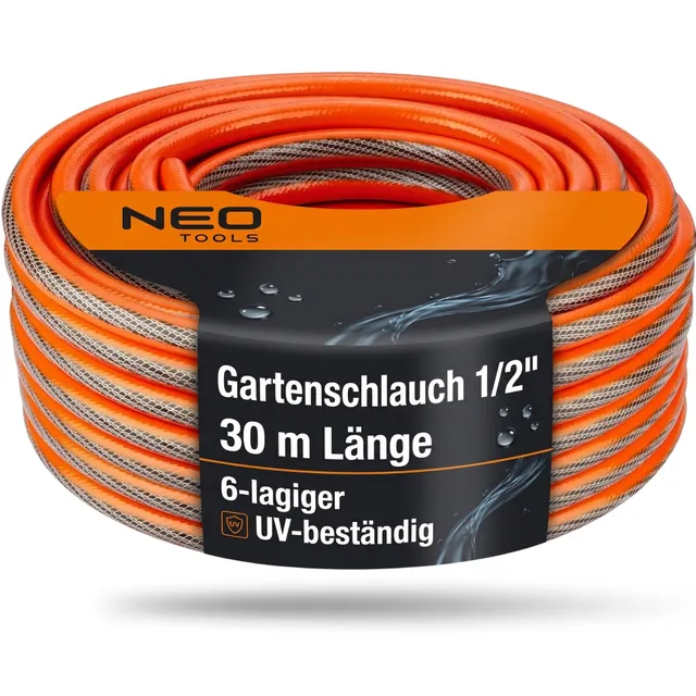 NEO Tools Tuyau Arrosage Pro 1/2" 30 m Orange
