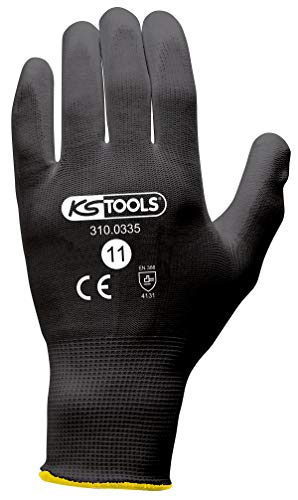 KS TOOLS 310.0330 gants travail PU T.10 lot 12 paires
