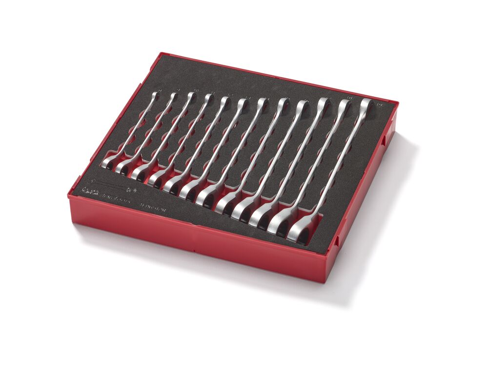 Teng Tools FOAM2 jeu clés mixtes à cliquet 12 pcs réversible