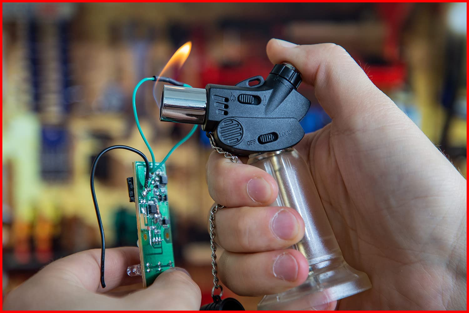 KS Tools mini chalumeau gaz 80 mm 1300°C piezo