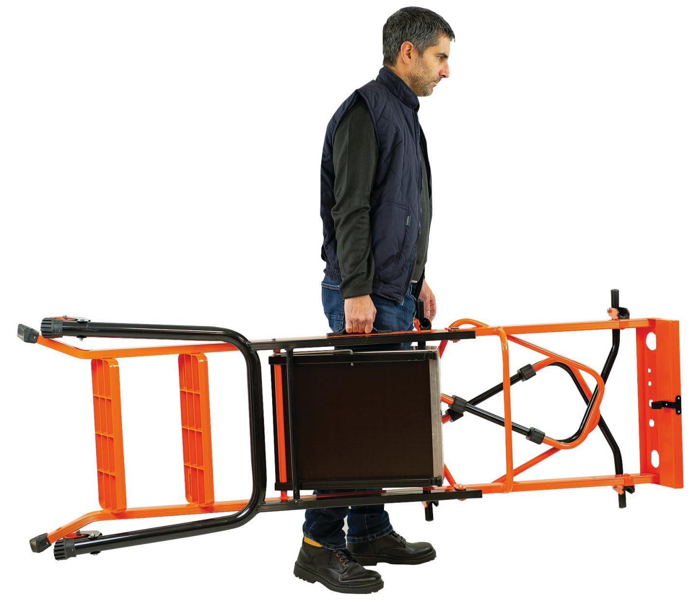 Mondelin Gardia PIRL escabeau 70 cm 3 marches garde-corps