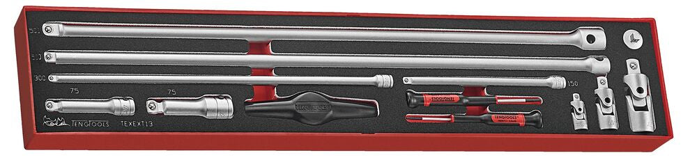 Teng Tools FOAMX4 coffret rallonges 13 pièces mousse