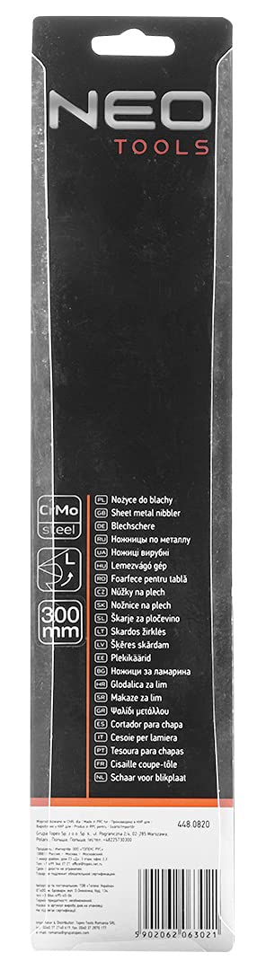 NEO TOOLS 31-084 cisaille tôle gauche 280 mm CrMo 1,5 mm