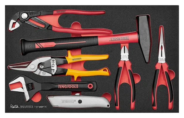 Teng Tools module mousse E FOAM3 pinces marteau 7 pcs