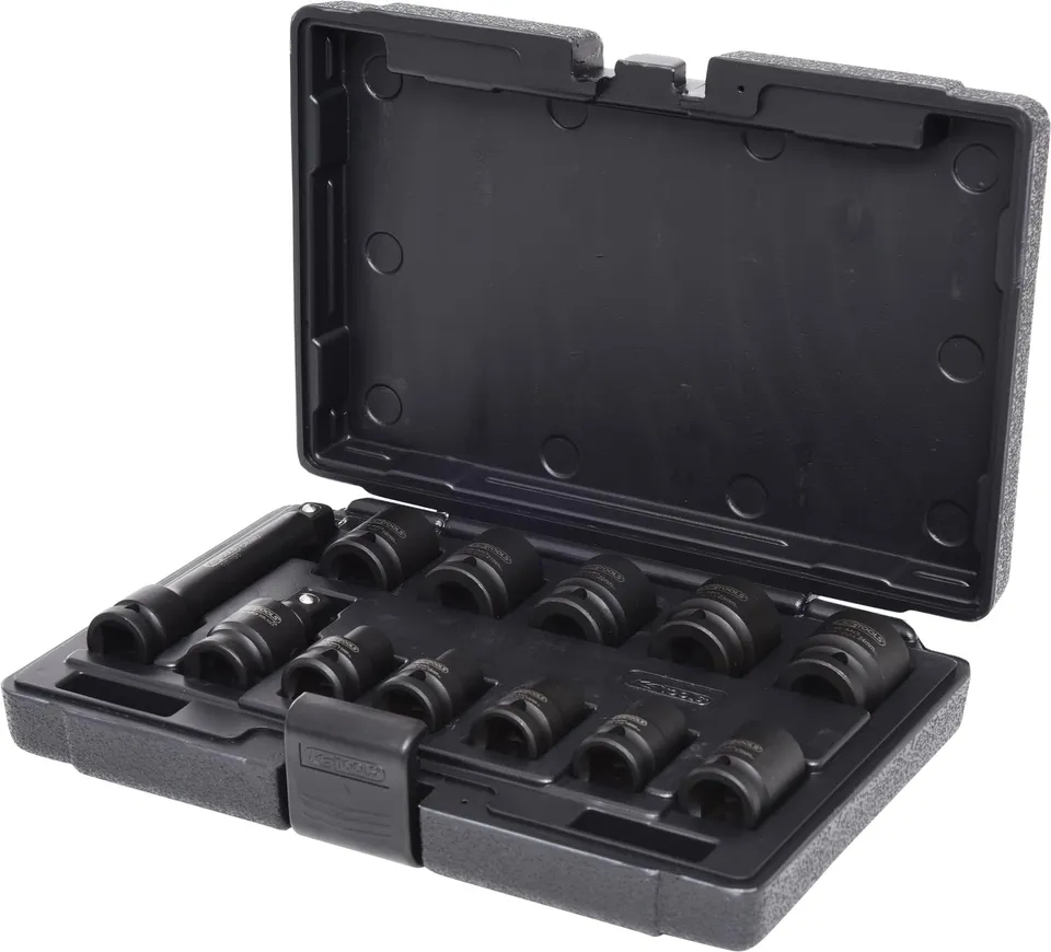 KS Tools 515.0112 Coffret douilles à choc 1/2" 12 pièces Cr-Mo