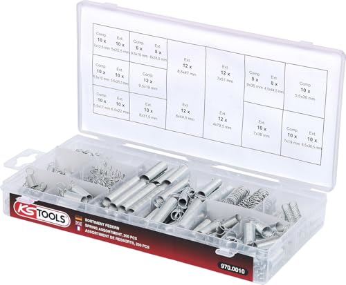 KS Tools 970.0010 assortiment ressorts 200 pièces atelier