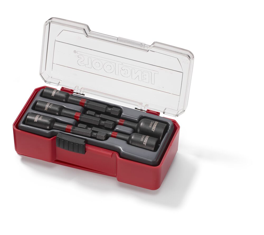 Teng Tools set 5 embouts porte-écrou à chocs + clip ceinture