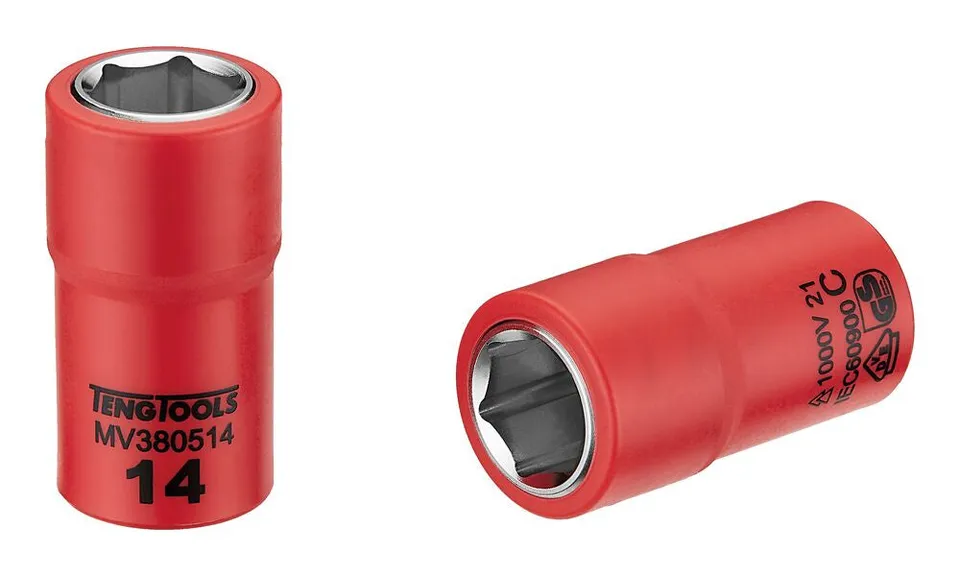 Teng Tools Douille isolée 3/8" 14 mm électricien