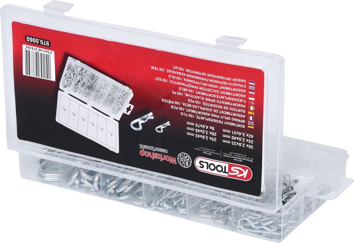 KS Tools 970.0060 jeu de goupilles Beta 150 pièces acier