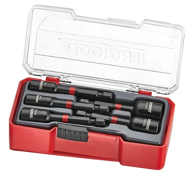 Teng Tools set 5 embouts porte-écrou à chocs + clip ceinture