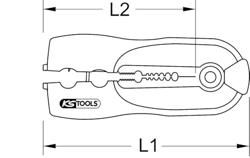 KS Tools 115.1252 pince à dénuder taille 2 Ø 0,8-2,6 mm