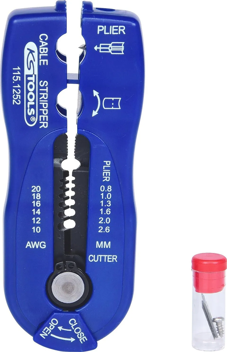 KS Tools 115.1252 pince à dénuder taille 2 Ø 0,8-2,6 mm