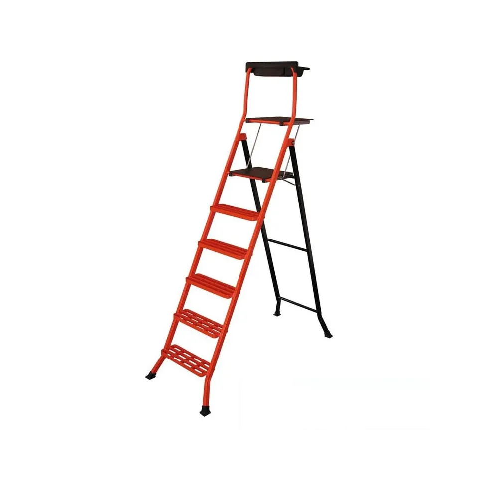 Mondelin escabeau acier pliable 140 cm 150 kg