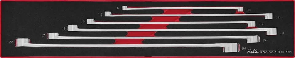 Teng Tools FOAMX4 jeu clés polygonales longues 6 pièces