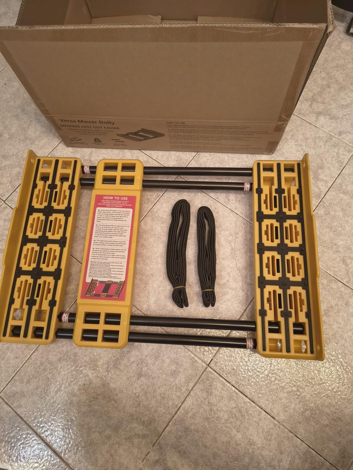 Oneon chariot transport réglable 91 cm 907 kg