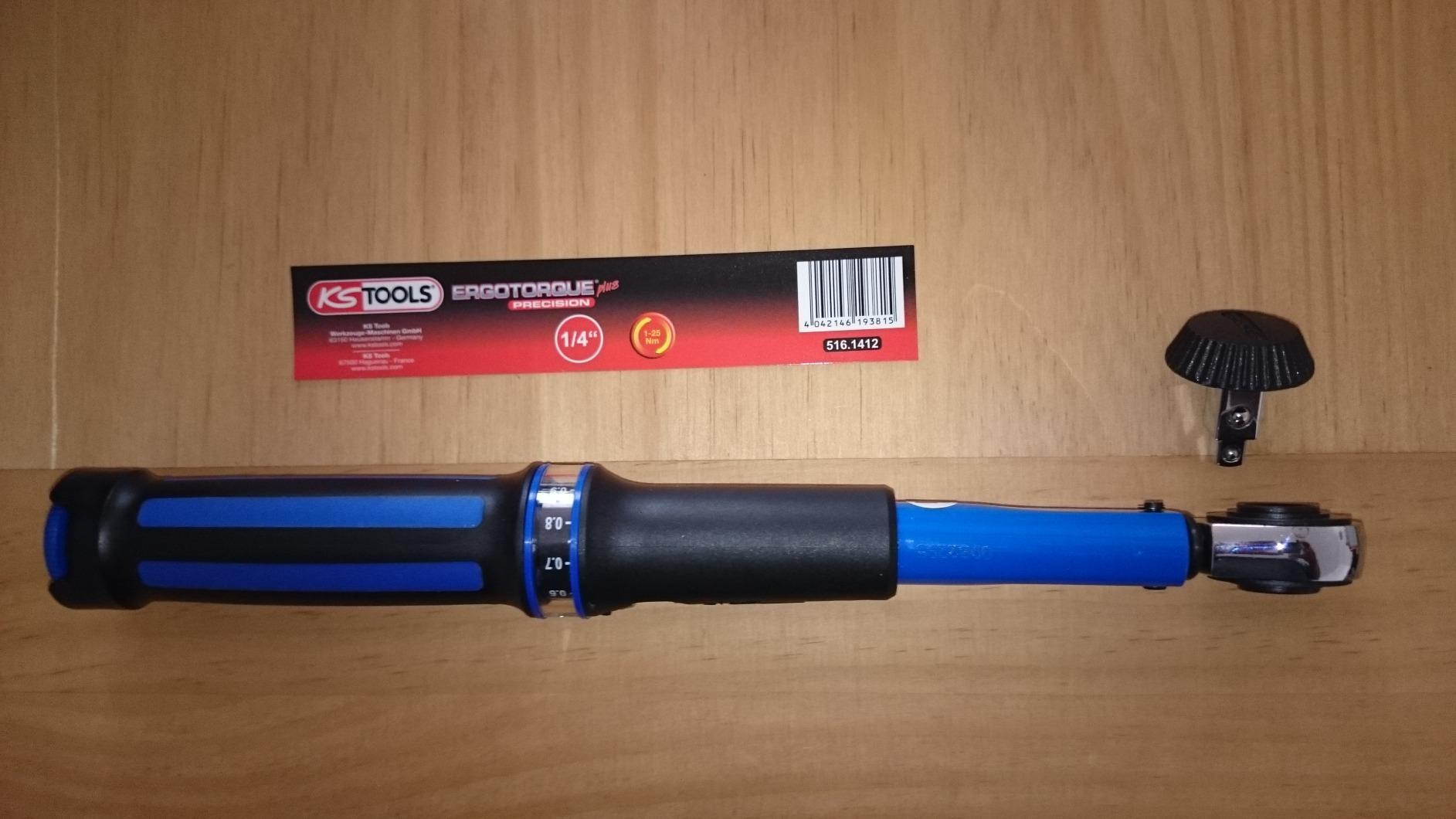 KS Tools 516.1442 ERGOTORQUEprecision Clé dynamométrique 1/4" 5-25 Nm