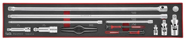 Teng Tools FOAMX4 coffret rallonges 13 pièces mousse