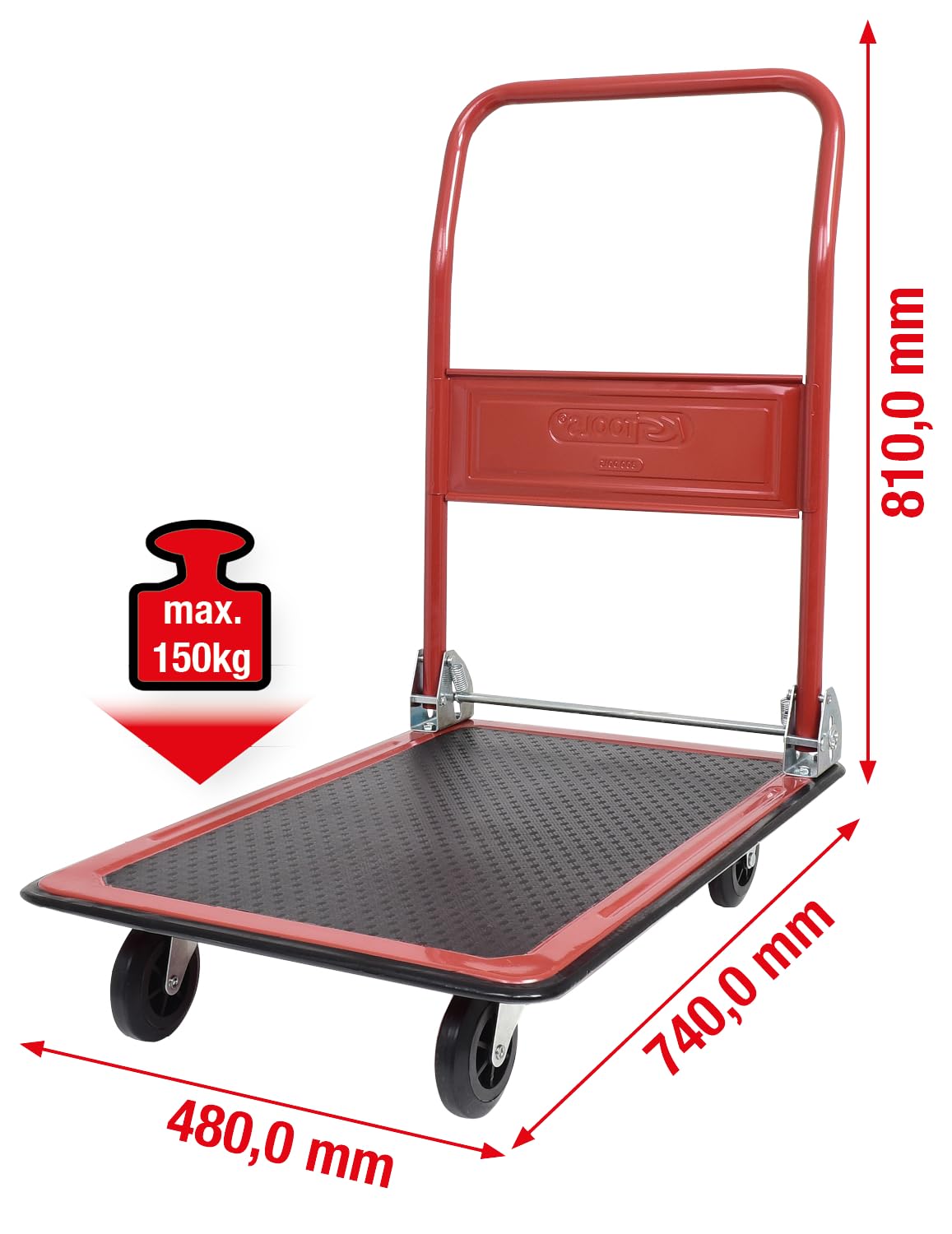 KS Tools 800.0015 chariot plateforme pliant 150 kg