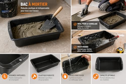 Mondelin Auge Maçon Plastique 35 L Poignées