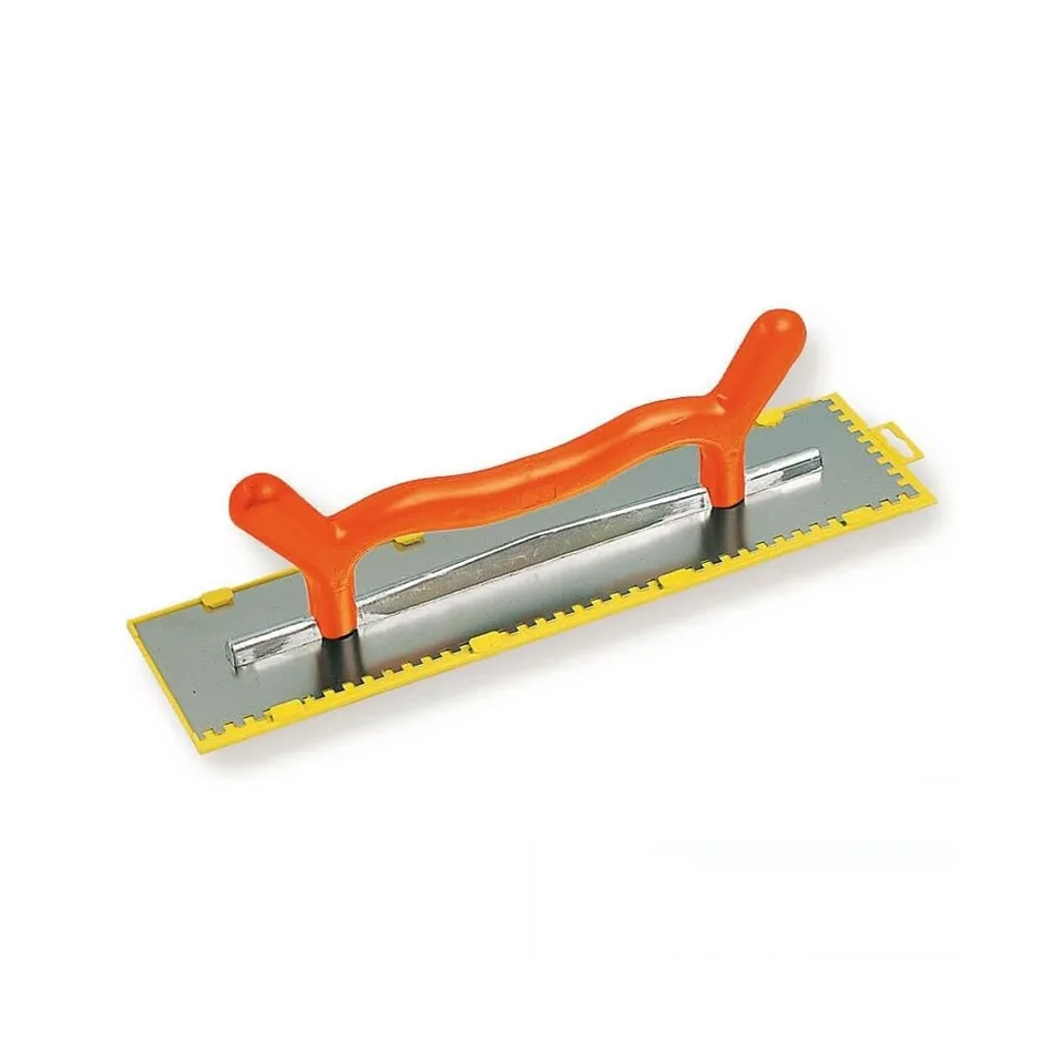 Mondelin platoir inox denté 10x10 50x12 cm lame 0,6 mm