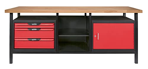 KS TOOLS 865.0210 établi atelier 2 m 1 porte 3 tiroirs