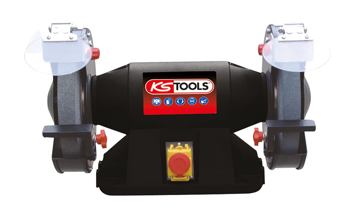 KS Tools Touret 900 W Meule Brosse 200 mm affûtage atelier