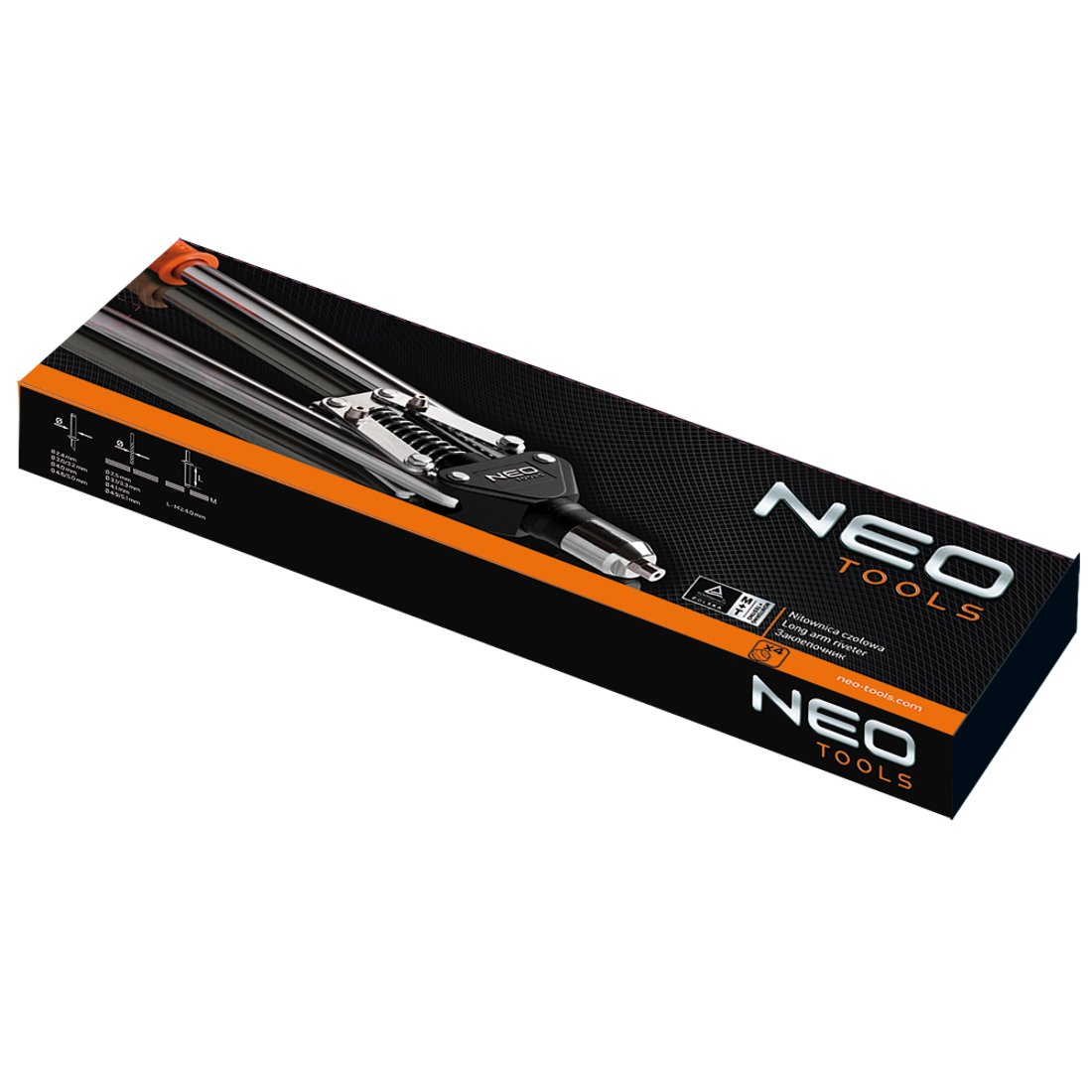NEO TOOLS pince à rivets bras long 5 embouts pro
