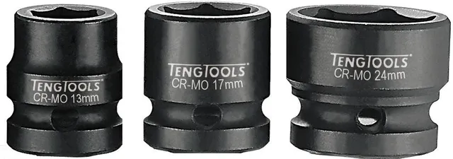 Teng Tools Douille choc courte 1/2" 17 mm