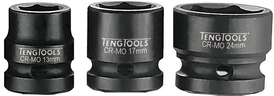 Teng Tools Douille à choc courte 1/2" 12 mm impact