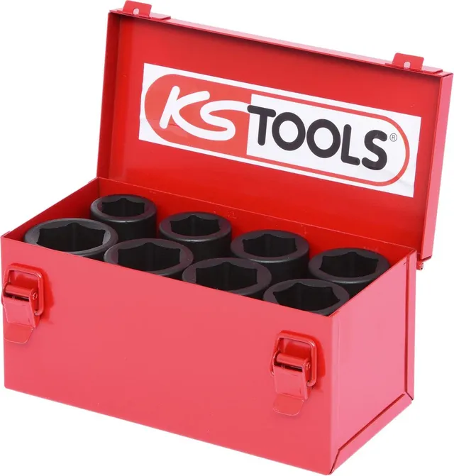 KS Tools 515.0510 coffret douilles à chocs 3/4" 8 pcs longues