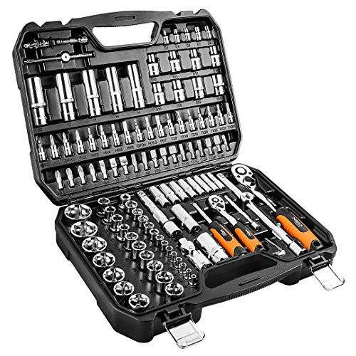NEO TOOLS 08-666 coffret douilles 110 pièces 1/4 1/2