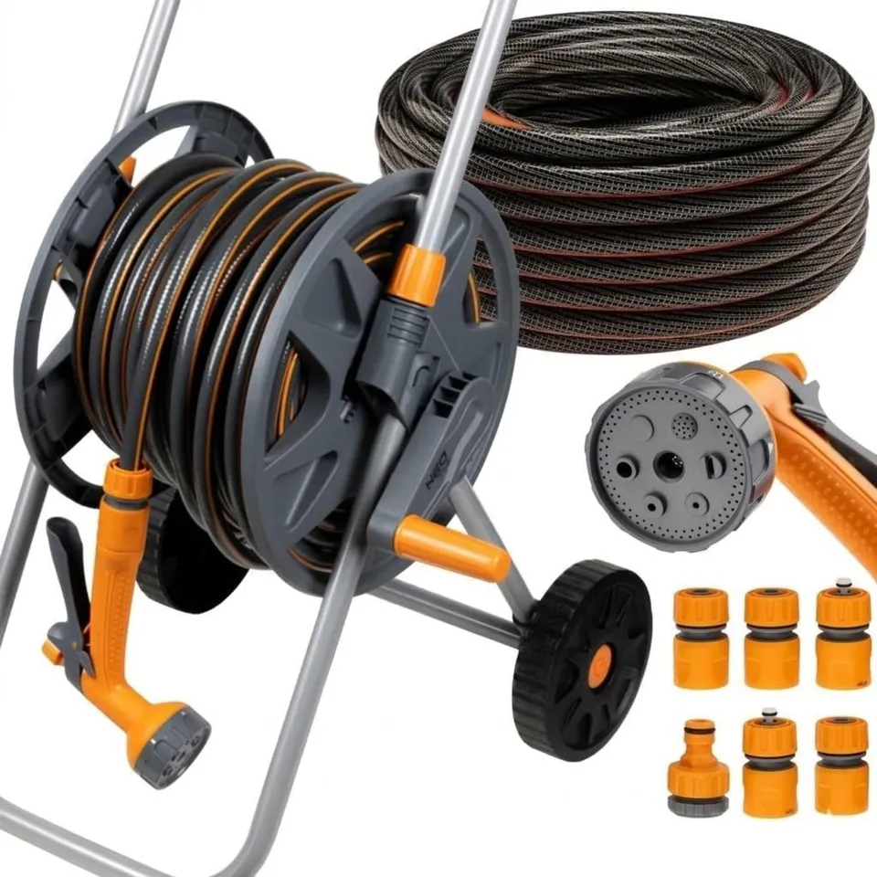 NEO TOOLS Kit irrigation mobile devidoir 30 m 6 jets