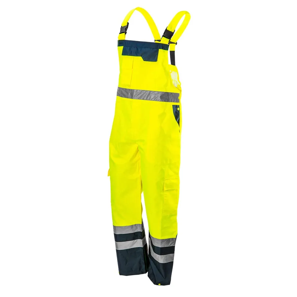 NEO Tools salopette haute visibilité jaune/orange imperméable