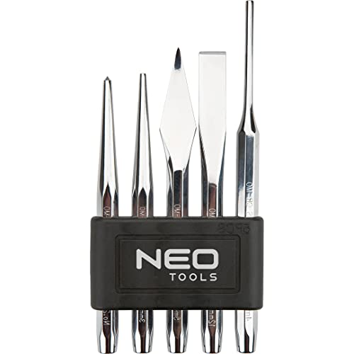 NEO TOOLS 33-060 jeu burins pointeaux 5 pcs chrome-molybdène