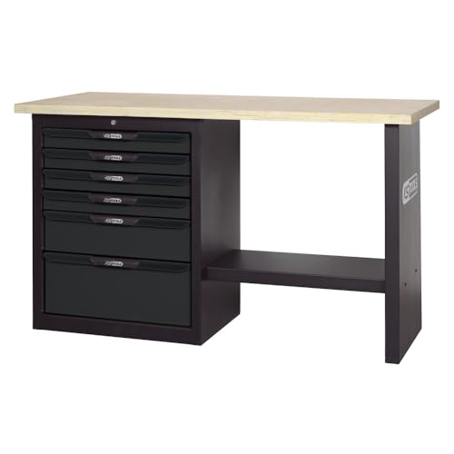 KS Tools 865.0150 Établi garage 6 tiroirs bois 1500 kg