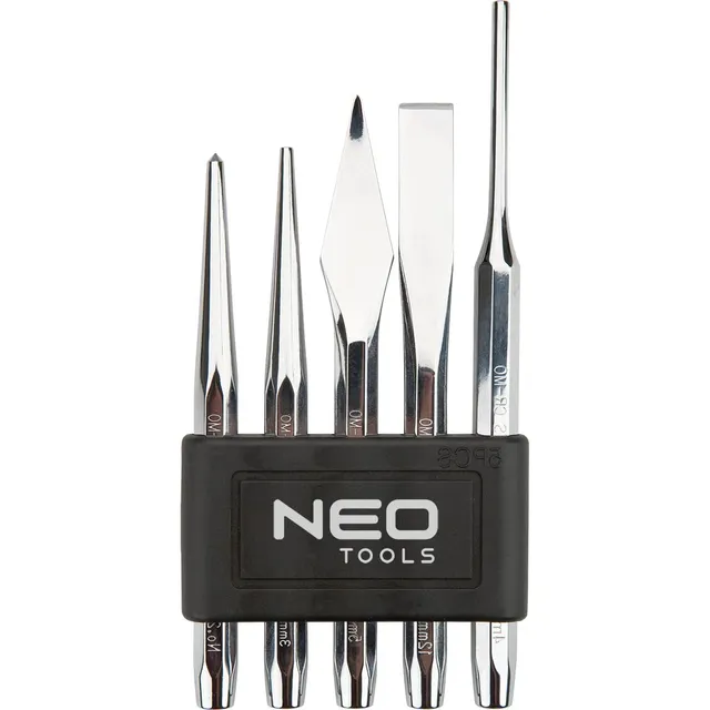 NEO TOOLS 33-060 jeu burins pointeaux 5 pcs chrome-molybdène