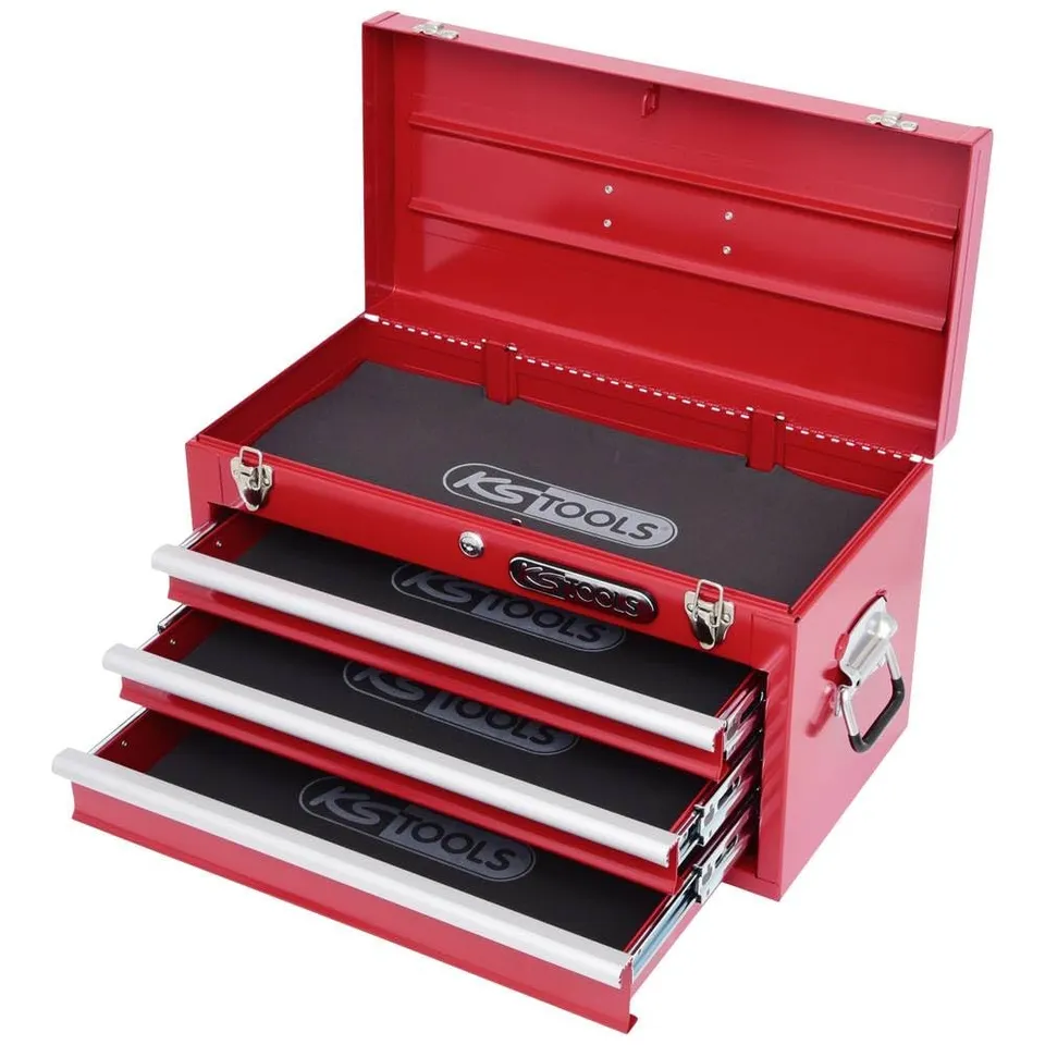 KS Tools 891.0003 coffre à outils vide 3 tiroirs acier