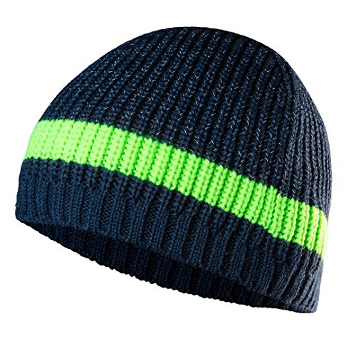 NEO TOOLS bonnet tricoté homme laine-acrylique réfléchissant