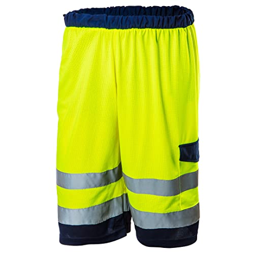 NEO TOOLS short de travail haute visibilité mesh orange