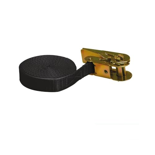 Mondelin sangle à cliquet noire 25 mm 5 m arrimage