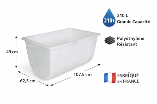 Mondelin Auge à Plâtre 210 L sans piètement bac 107,5 cm