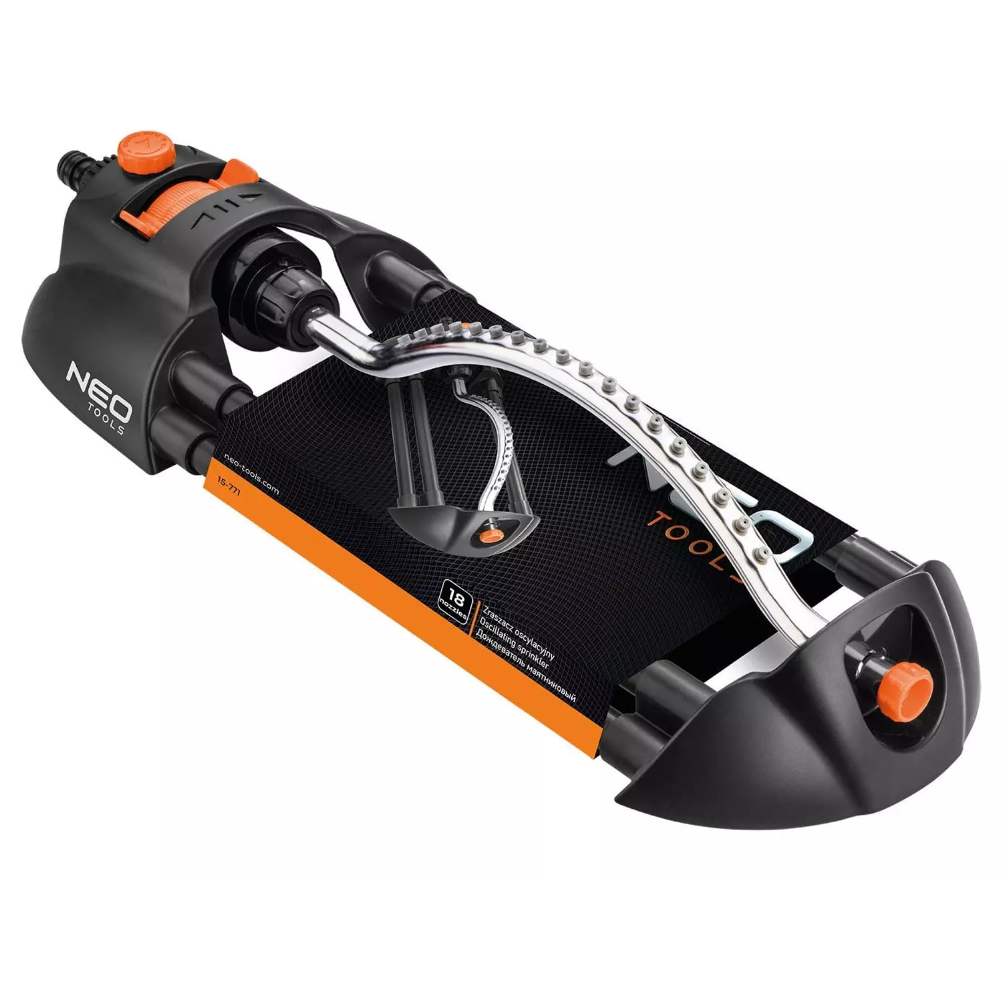 NEO TOOLS Arroseur oscillant 18 buses 266 m²