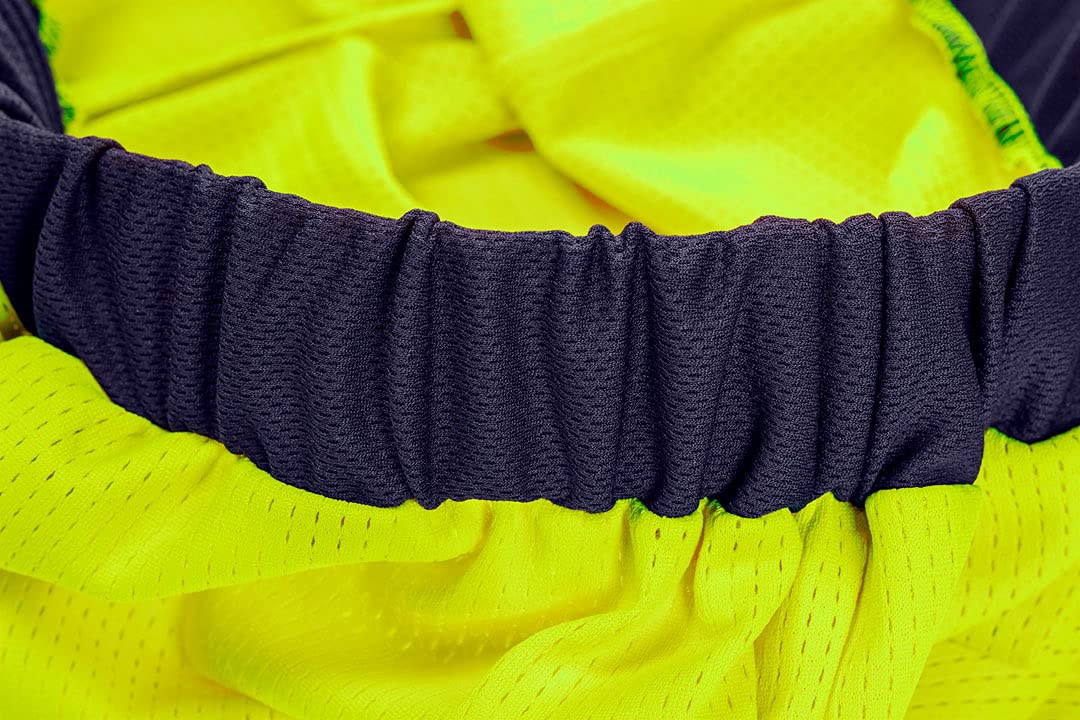 NEO TOOLS short de travail haute visibilité mesh orange