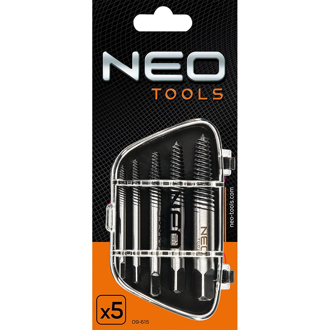 NEO TOOLS 09-615 extracteurs de vis lot de 5 chrome-molybdène
